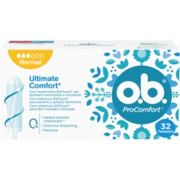 O.B. Ultimate Comfort Tampons ProComfort Normal 32 un