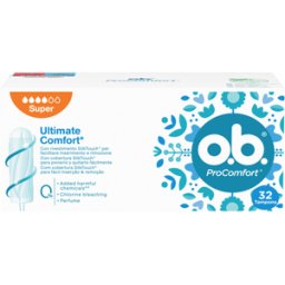 O.B. Ultimate Comfort Tampons ProComfort Super 32 un