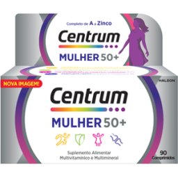 Suplemento Vitaminas Centrum Mulher 50+ 90 comprimidos