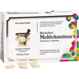 Bioactivo Suplemento Vitaminas Minerais Multivitaminas 60 comprimidos