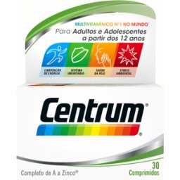 Suplemento Vitaminas Centrum Jovens e Adultos 30 comprimidos