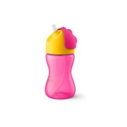 Philips Avent Copo com Palhinha +12M Rosa 300 ml