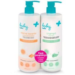 Baby Wells Pack Limpeza Champô e Creme Lavante Bebé 2 x 500 ml