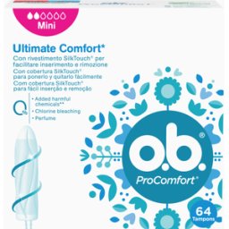 O.B. Ultimate Comfort Tampons ProComfort Mini 64 un