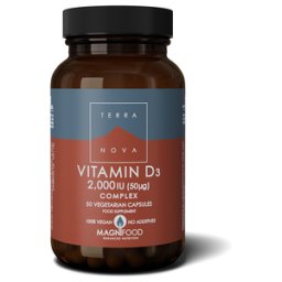 TerraNova Suplemento Alimentar de Vitamina D3 Complex 50 cápsulas
