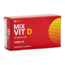 Mixvit Suplemento Alimentar Potenciado de Vitamina D 90 cápsulas