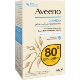 Aveeno Gel Banho Emoliente Diário Dermexa 2x300ml