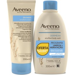 Aveeno Pack Creme Emoliente+Gel Banho Dermexa 200ml+300ml
