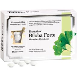Bioactivo Suplemento Memória e Circulação Biloba Forte 60 comprimidos