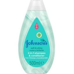 Johnson's Baby Champô e Condicionador Bebé 2 em 1 Soft Shiny 500 ml