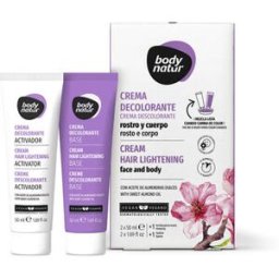 Body Natur Kit Creme Descolorante Rosto e Corpo 50 ml x 2