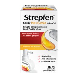 Strepfen Spray Mel e Limão Dor de Garganta 15 ml