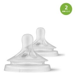 Philips Avent 2 Tetinas Natural Response T2 fluxo lento 0m+ 2 un