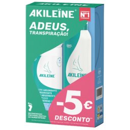 Akileine Pack Pó e Spray Antitranspirante 1 un