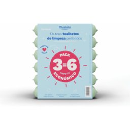 Mustela Toalhitas de Limpeza Perfumadas para Bebé 6 x 60 un