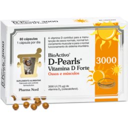 Bioactivo Suplemento Ossos e Músculos Vitamina D3 Forte 80 cápsulas