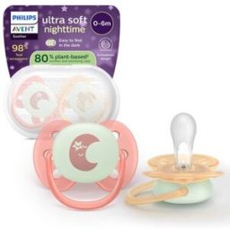 Philips Avent Pack Ultra Soft Nighttime Girl 0-6M 2 un