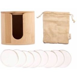 STYLPRO Bamboo Barrel Makeup Remover Pad Set 1 un