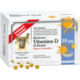 Bioactivo Suplemento Ossos e Articulações Vitamina D3 240 cápsulas