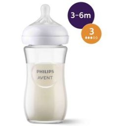Philips Avent Biberão Natural Response Vidro 240ml 240 ml