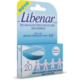 Libenar Filtros Protectores para Aspirador Nasal 20 un
