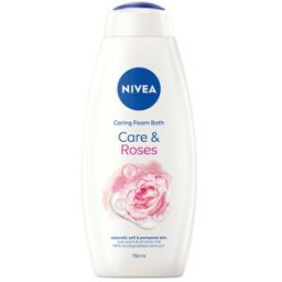 Nivea Caring Foam Bath Care & Roses 750 ml