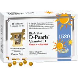 Bioactivo Suplemento Ossos e Músculos Vitamina D 80 cápsulas