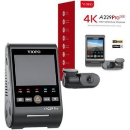 Gravador de Vídeo 4K Ultra HD 2160p + Câmara Traseira 2K Quad HD 1440p A229 PRO 2CH - VIOFO
