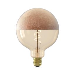 Lâmpada LED dimável com cúpula FILAMENT G125 E27/4W/230V 1800K — acabamento cobre