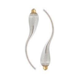 Conjunto com 2 lâmpadas LED dimerizáveis LAMDA E27/4W/230V 2100K, vidro transparente