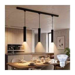 Philips-LED Candeeiro pendente regulável em cabo para sistema de trilho EASYLINK 3xGU10/6,2W/230V 1m preto