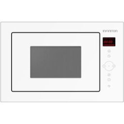 Microondas Encastrável 25L 900W c/ Grill (Branco) - INFINITON