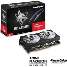 Placa Gráfica AMD Radeon RX 7600 "RDNA 3" Hellhound 8GB GDDR6 - POWERCOLOR