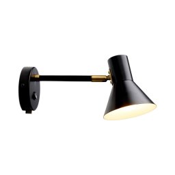 Halo Design 747450 - Arandela STYLE 1xE14/25W/230V preta/latão