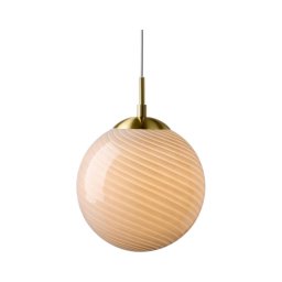 Halo Design 748358 - Lustre suspenso com cabo CANDY 1xE27/25W/230V Ø 20 cm cinzento/latão