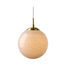 Halo Design 748570 - Lustre em cabo CANDY 1xE27/25W/230V diâmetro 30 cm cinzento/latão