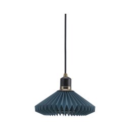 Halo Design 744060- Lustre suspenso por cabo PARIS 1xG9/28W/230V Ø 24 cm azul/latão/carvalho