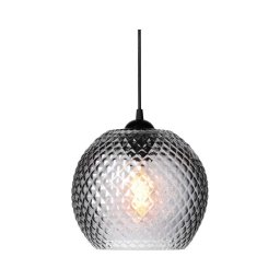 Halo Design 718443 - Candeeiro suspenso com cabo NOBB 1xE27/40W/230V Ø 22 cm cinzento fumado