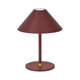 Halo Design 800834- Lâmpada de mesa recarregável LED dimerizável HYGGE LED/3W/4000 mAh IP54 cor vinho