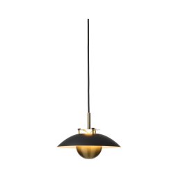 Halo Design 749034-LED Dimerizável, lustre suspenso por cabo STEPP LED/12W/230V Ø24 cm preto/latão