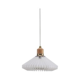 Halo Design 744053 - Lustre em cabo PARIS 1xG9/28W/230V Ø 24 cm branco/latão/carvalho