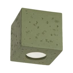 Sollux SL.1845 - Foco QUAD 1xGU10/10W/230V betão/verde