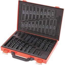 Mala Metálica com 170 Brocas HSS DRAKKAR 1 a 10mm