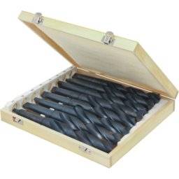 Jogo de 8 Brocas HSS Rectificadas DRAKKAR 24 a 31mm Cone Morse CM3