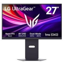 Monitor Gaming LG UltraGear 27G850A-B 27"/ 4K/ 1ms/ 240Hz/ IPS/ Regulable en altura/ Morado Grisáceo
