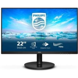 Monitor Philips V-Line 222V8LA 21.5"/ Full HD/ Multimedia/ Negro