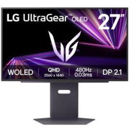 LG MONITOR OLED 27" (26.5) QHD 0.03MS 480HZ HDMI DP USB HAS PIVOT 27GX790A-B