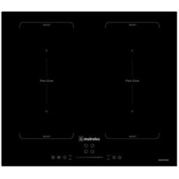 Placa de Indução c/ 2 Zonas 7000W (Preto) - MEIRELES