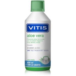 Vitis Enxaguante bucal Aloe Vera promoção 400+100 de presente 500 ml