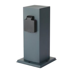 Brilagi - Poste de exterior PILLAR 1Z SCHUKO 230V IP44 antracite